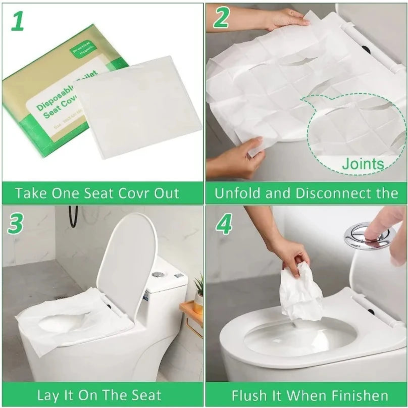 EcoGuard Travel Biodegradable Toilet Seat Covers