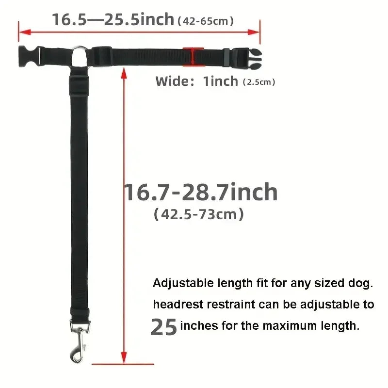 PawSafe Adjustable Pet Car Seat Belt